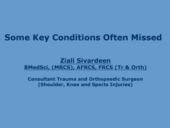 Some Key Conditions Often Missed